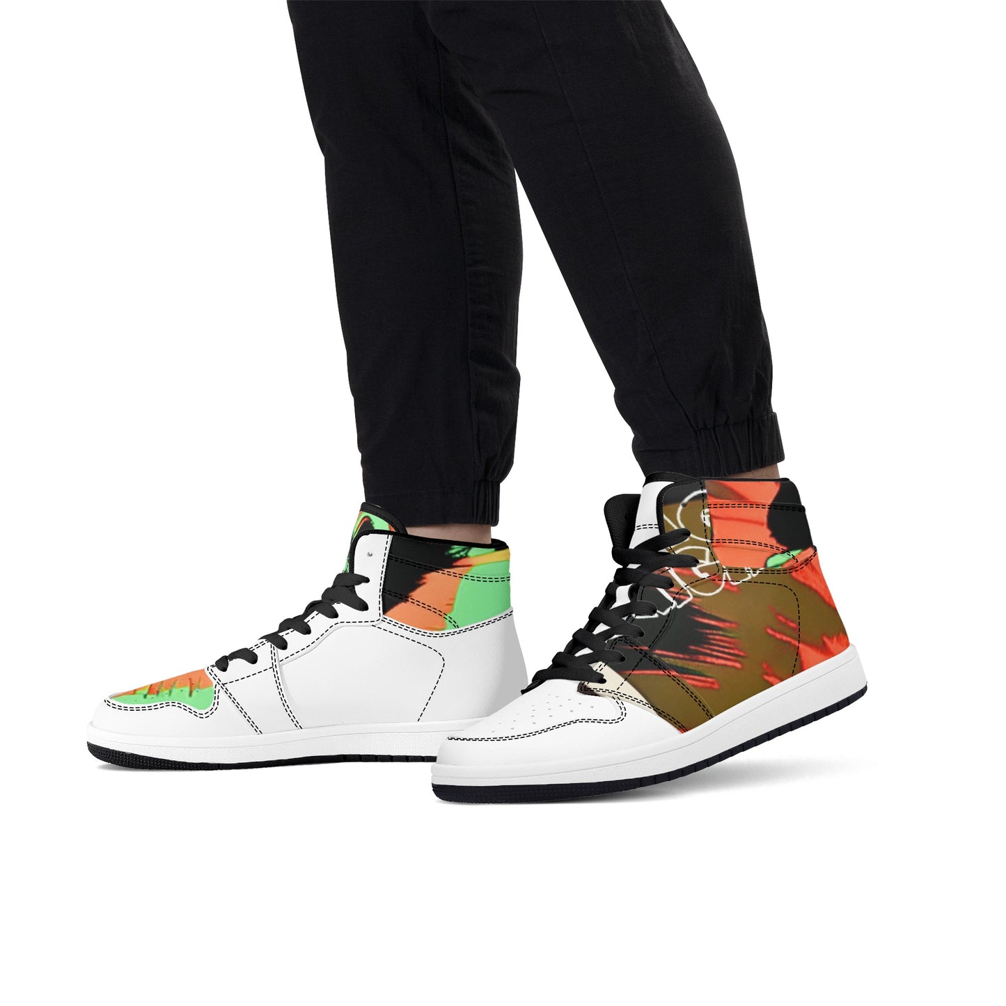 'Sk Zanie 2's" Men's High Top Leather Sneakers