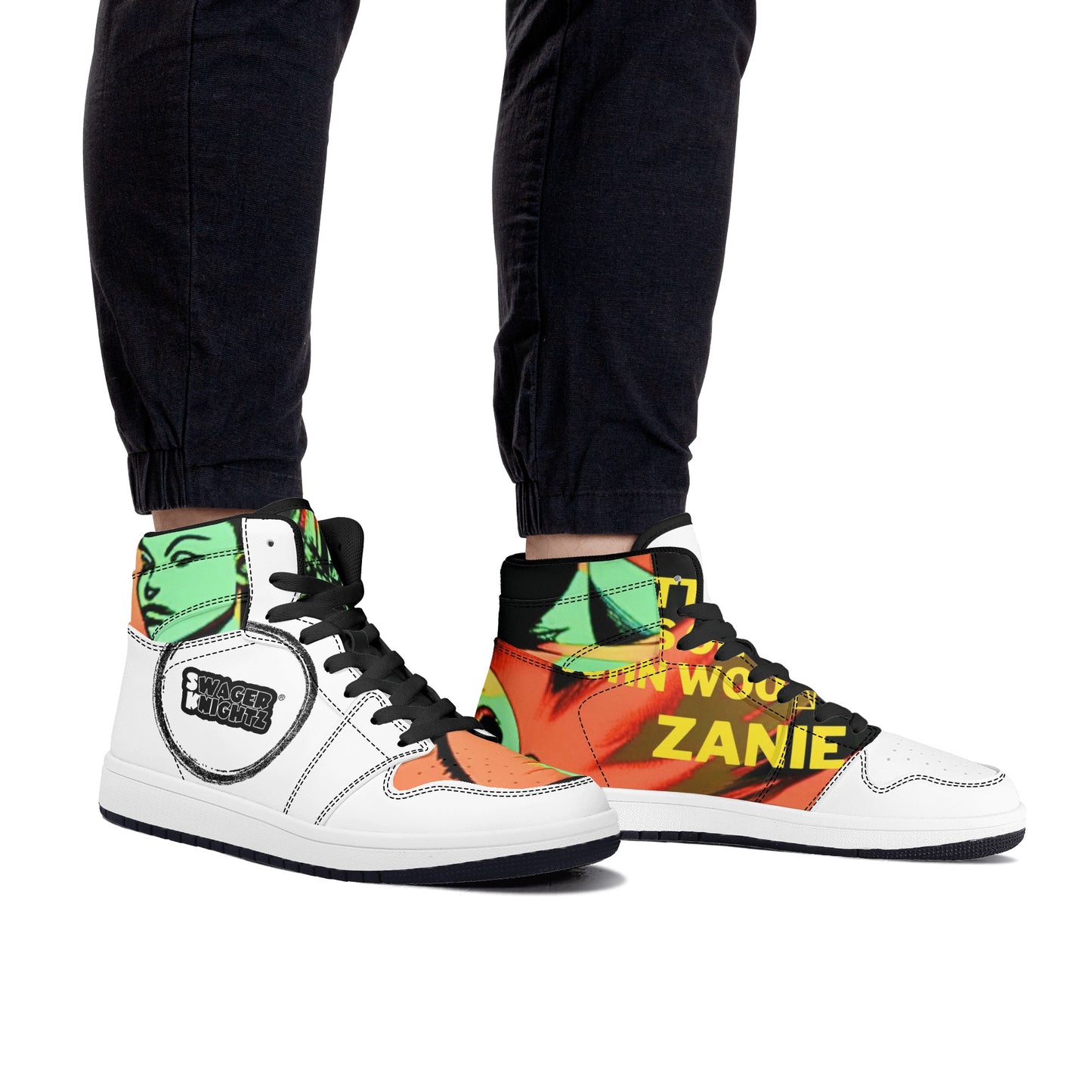 'Sk Zanie 2's" Men's High Top Leather Sneakers