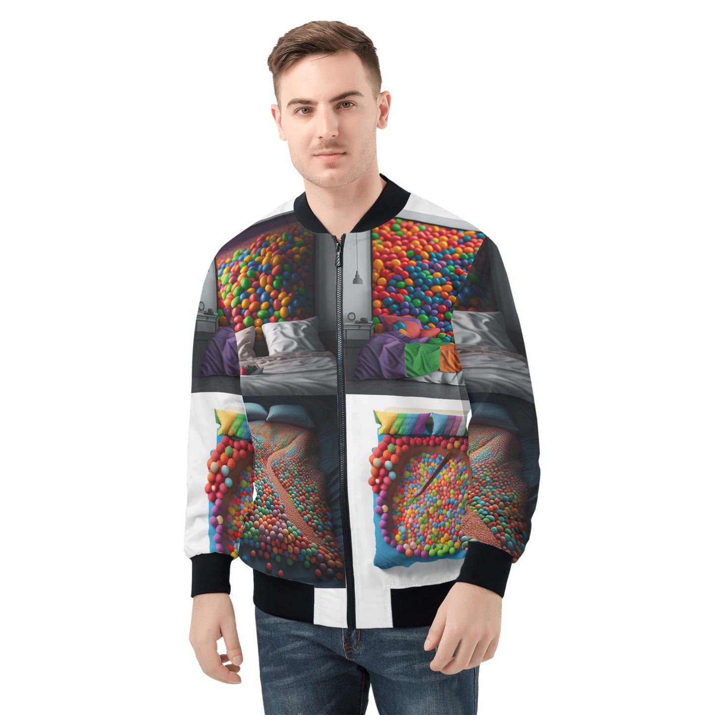 'Skittles in my bed' Men's Bomber Jacket