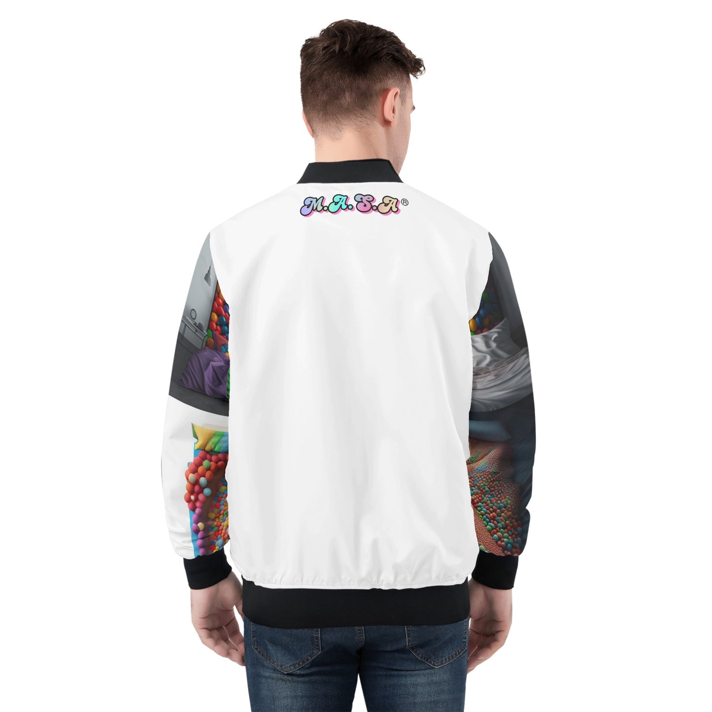 'Skittles in my bed' Men's Bomber Jacket