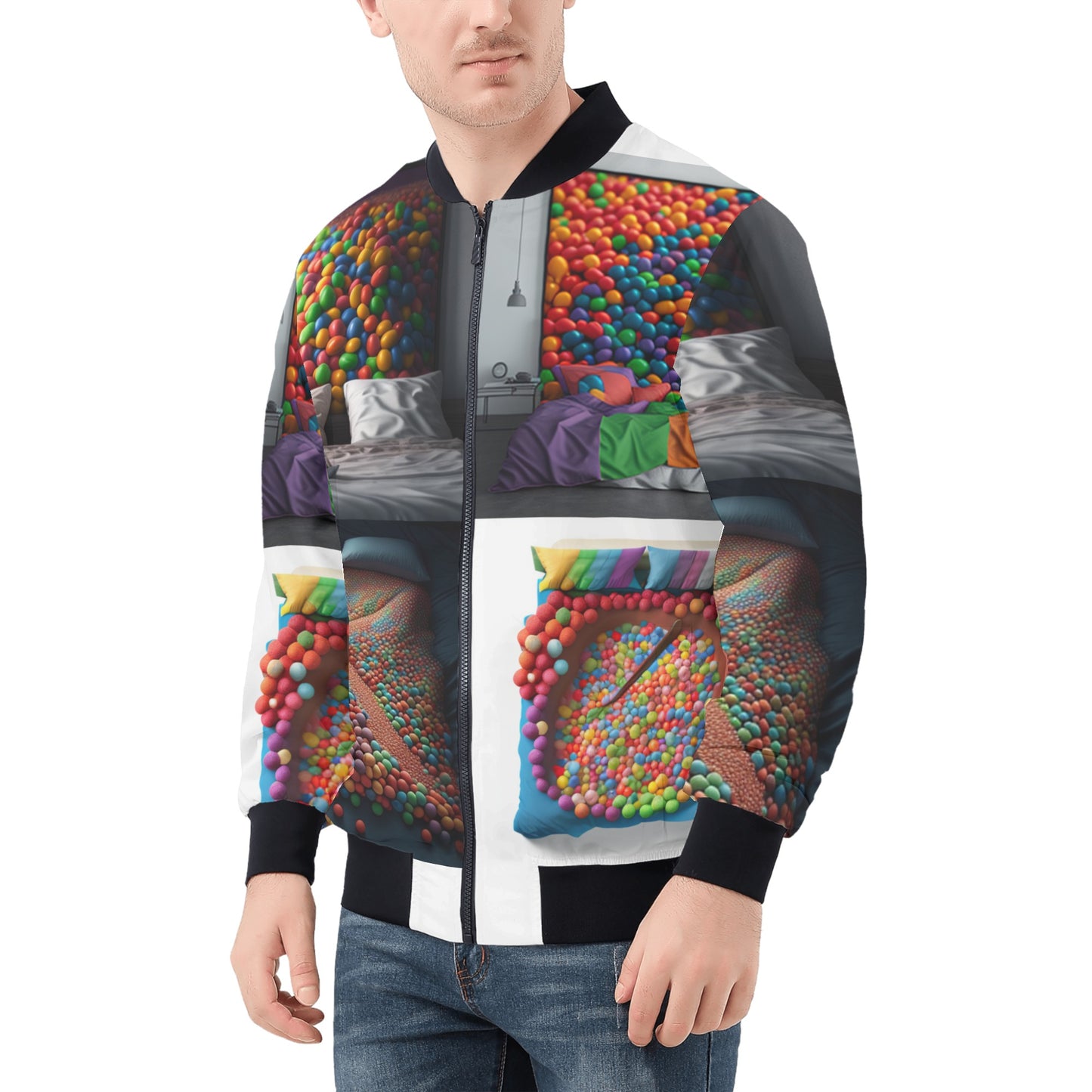 'Skittles in my bed' Men's Bomber Jacket