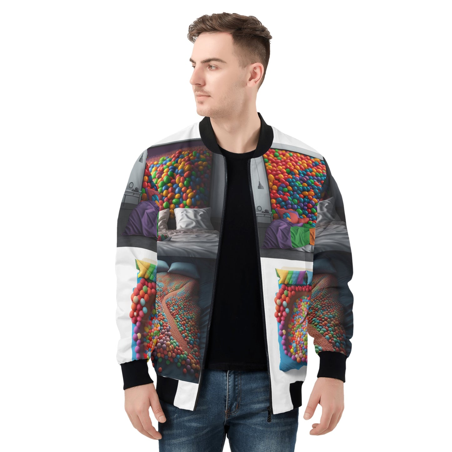 'Skittles in my bed' Men's Bomber Jacket