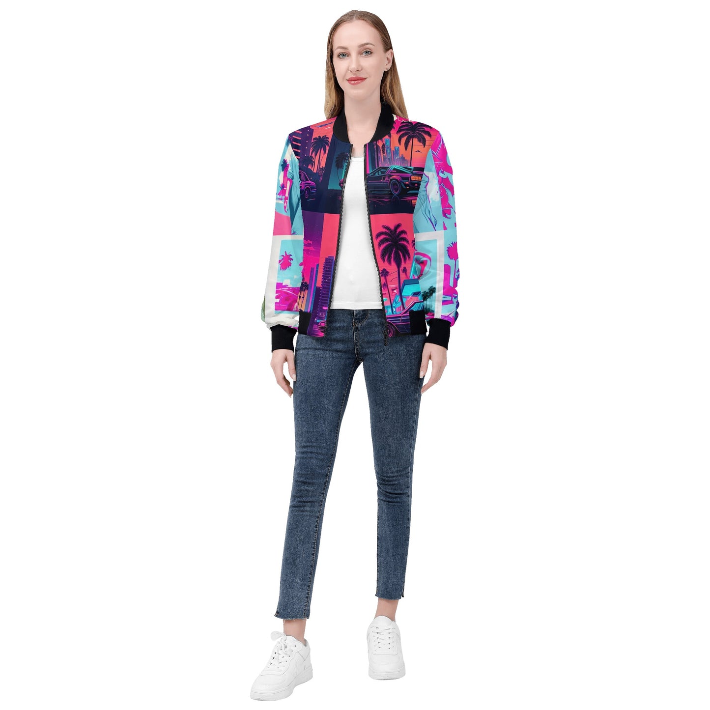 ‘Vice City’ Women's Bomber Jacket