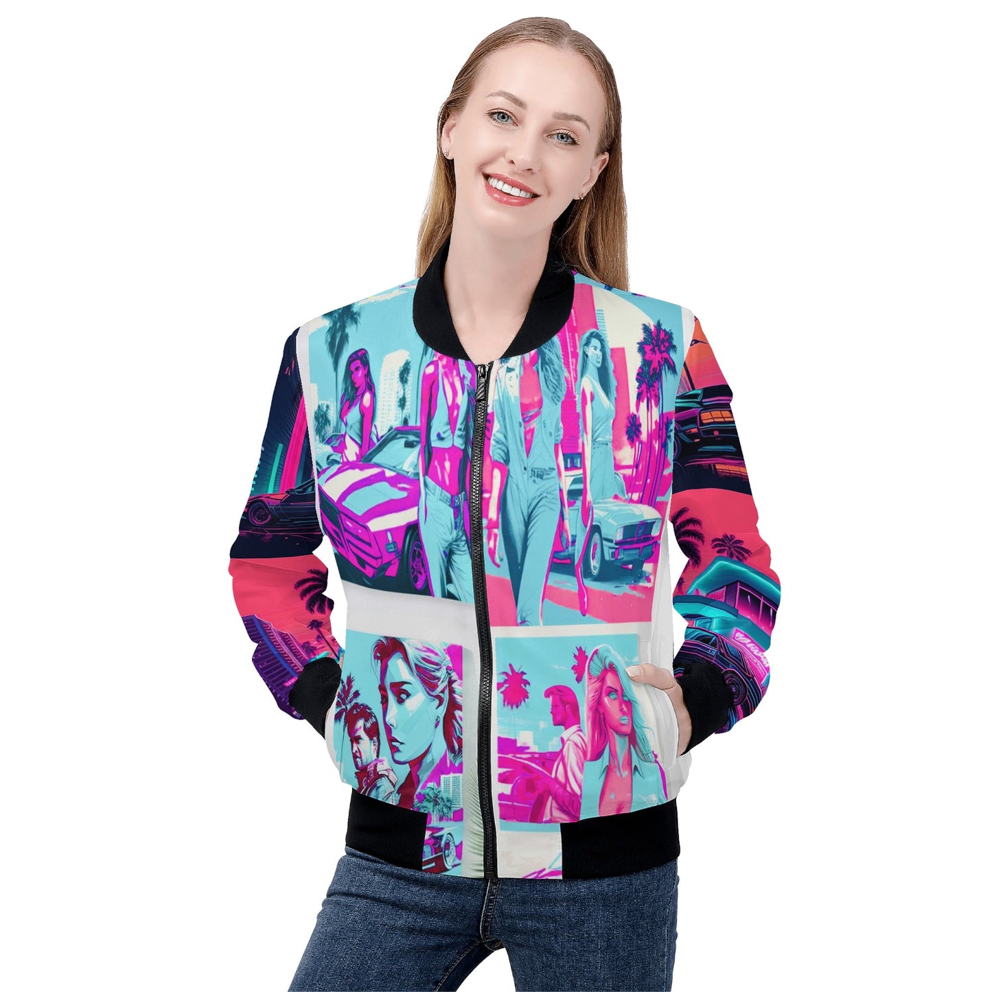 Sk & Miami Vice Women's Bomber Jacket