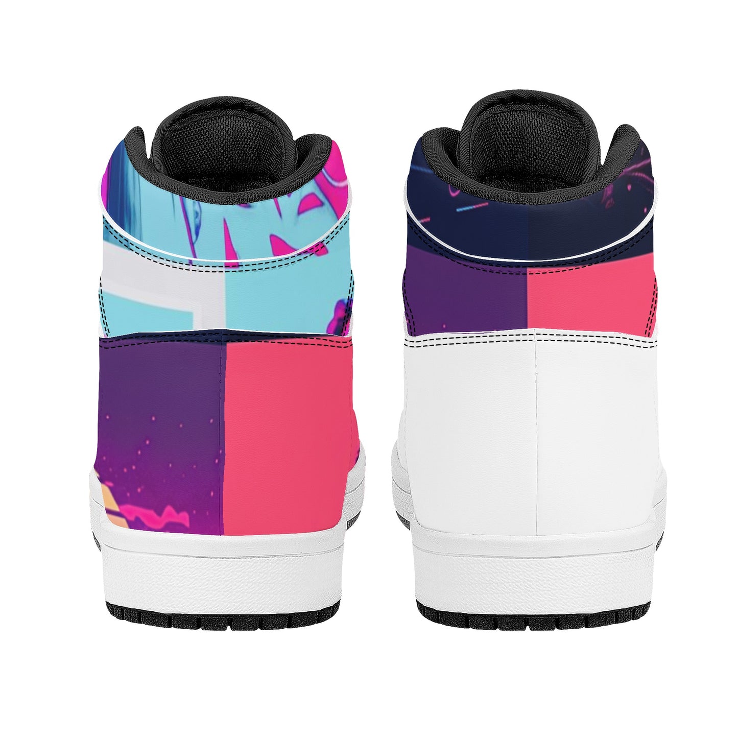 Vice City Swager Knightz Women's High Top Leather Sneakers