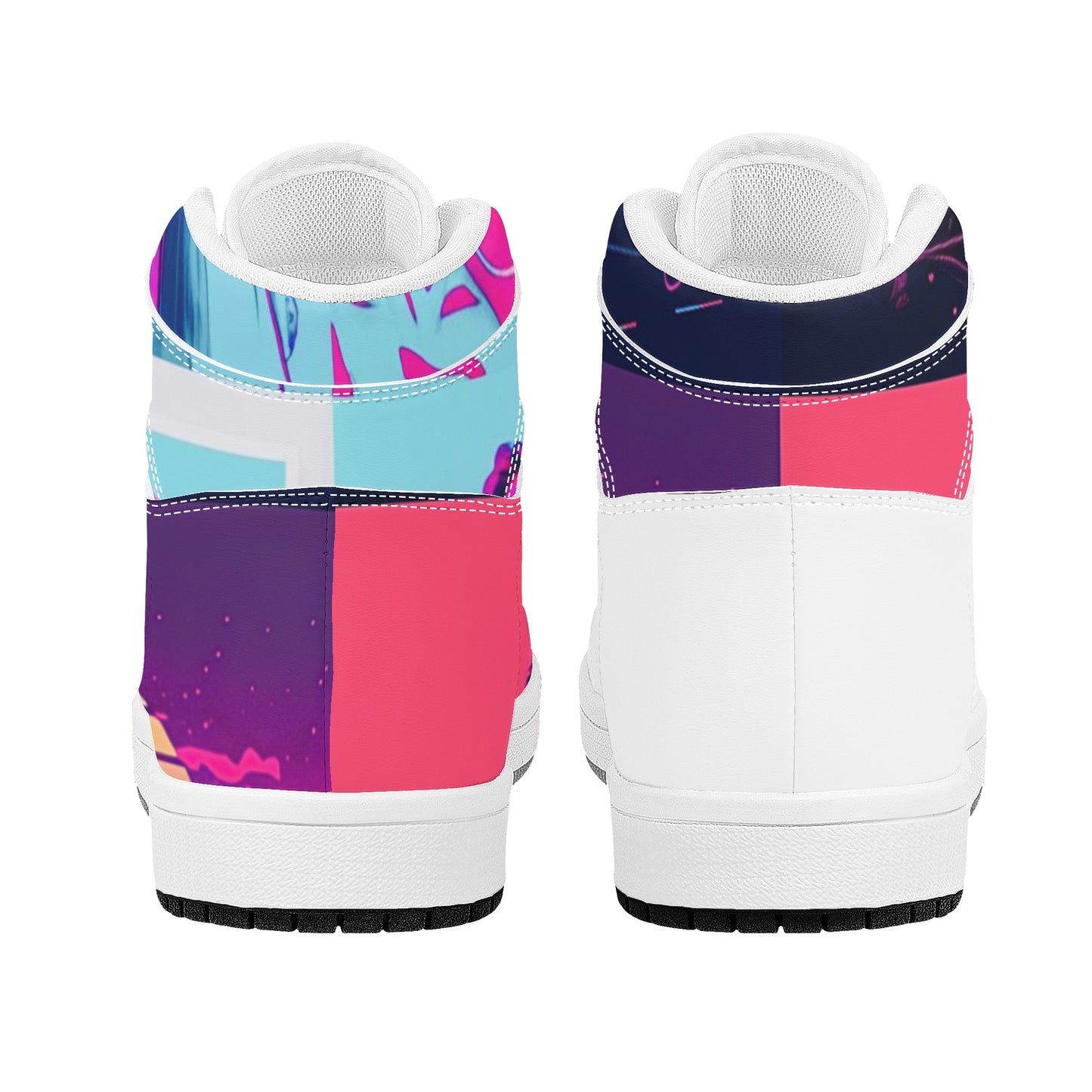 Vice City Swager Knightz Women's High Top Leather Sneakers