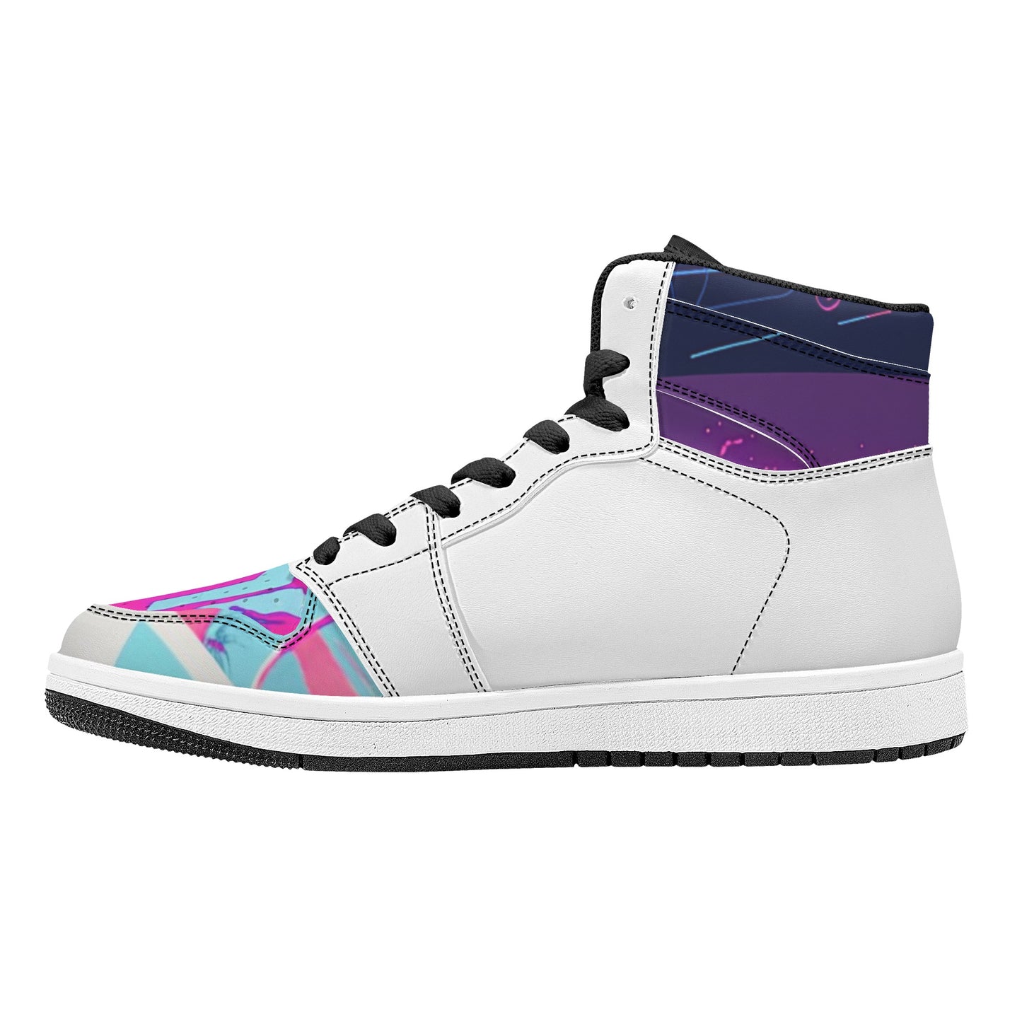 Vice City Swager Knightz Women's High Top Leather Sneakers