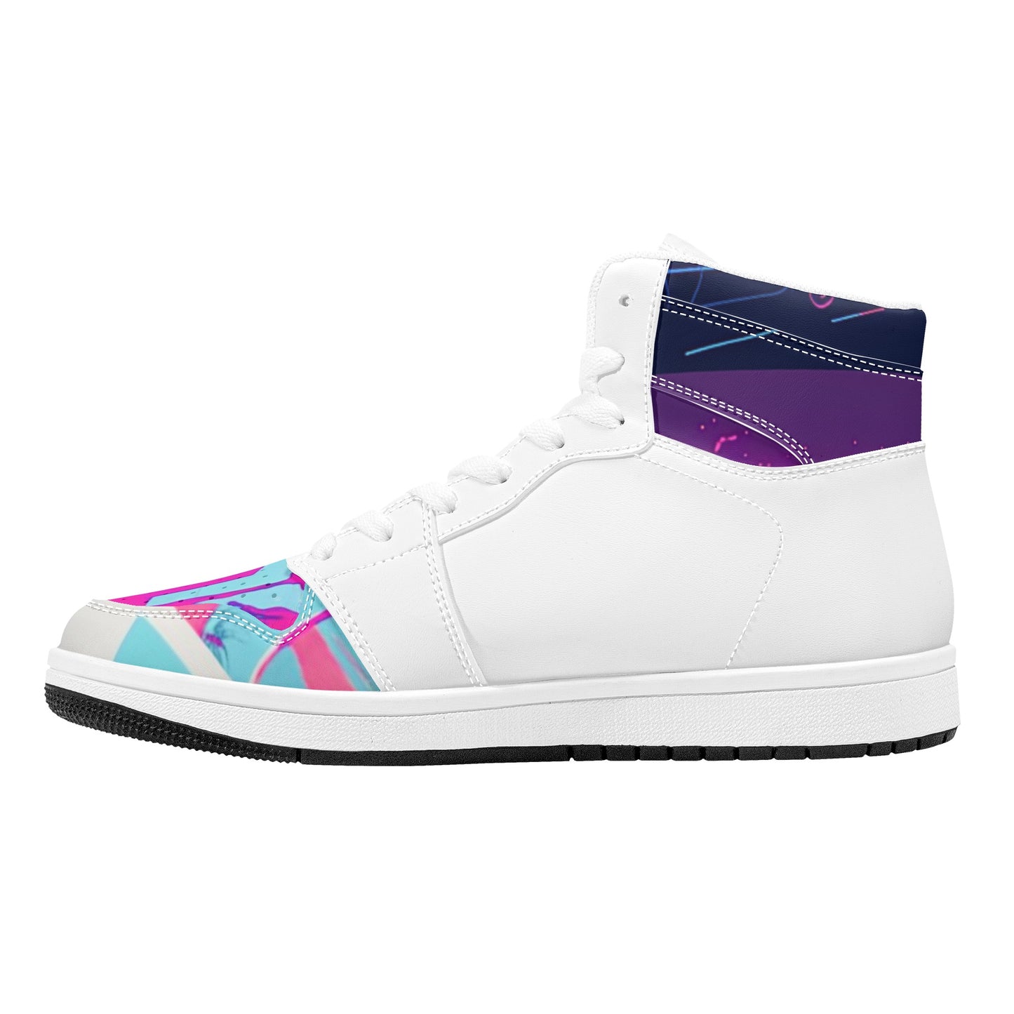 Vice City Swager Knightz Women's High Top Leather Sneakers