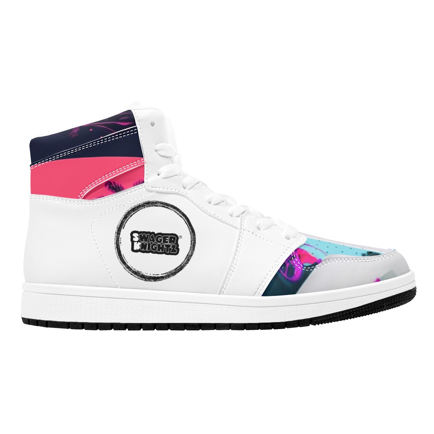 Vice City Swager Knightz Women's High Top Leather Sneakers