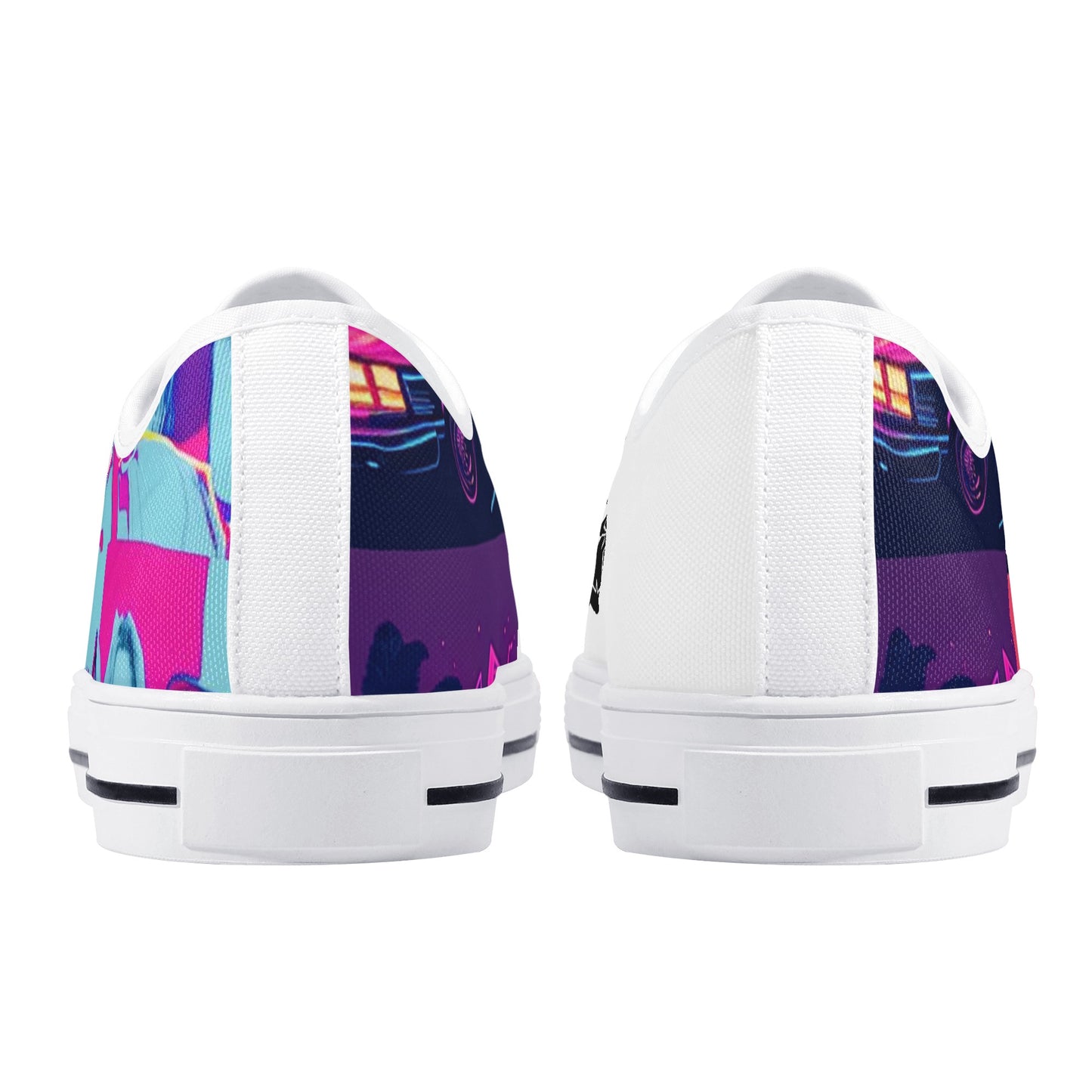 Vice City Swager Knightz Men's Low Top Canvas Shoes