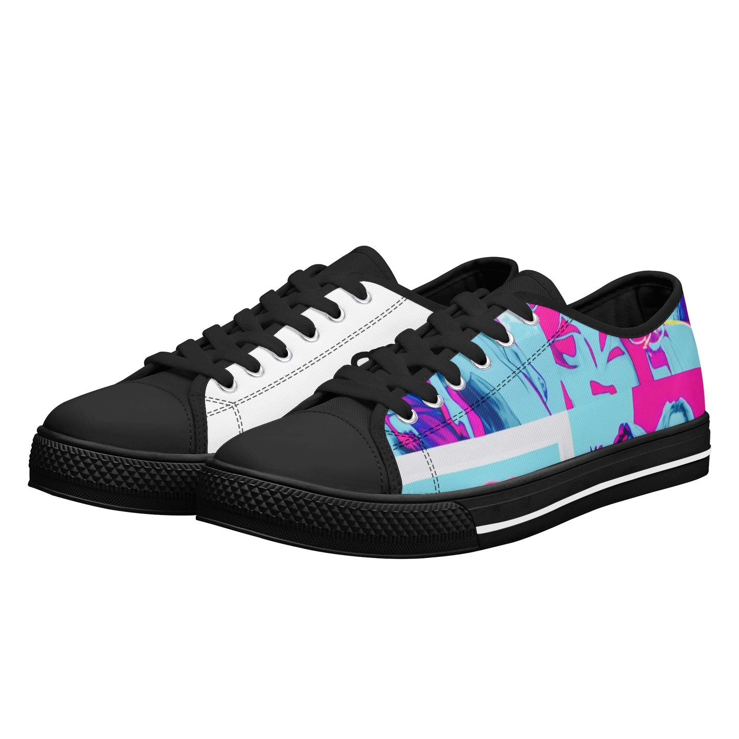 Vice City Swager Knightz Men's Low Top Canvas Shoes