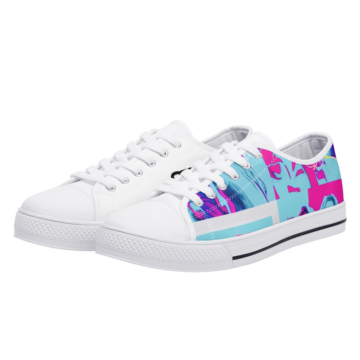 Vice City Swager Knightz Men's Low Top Canvas Shoes