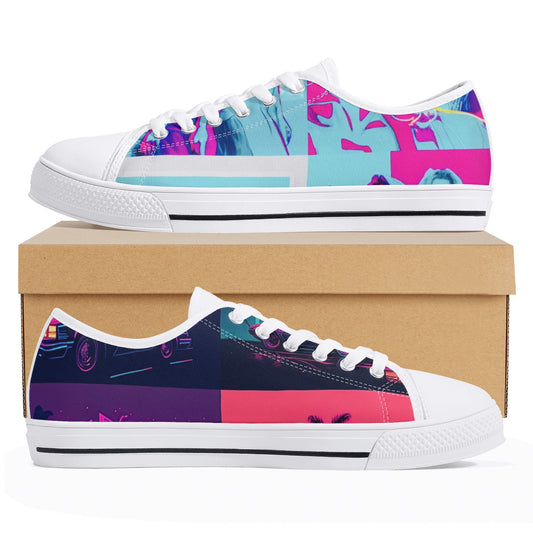 Vice City Swager Knightz Men's Low Top Canvas Shoes