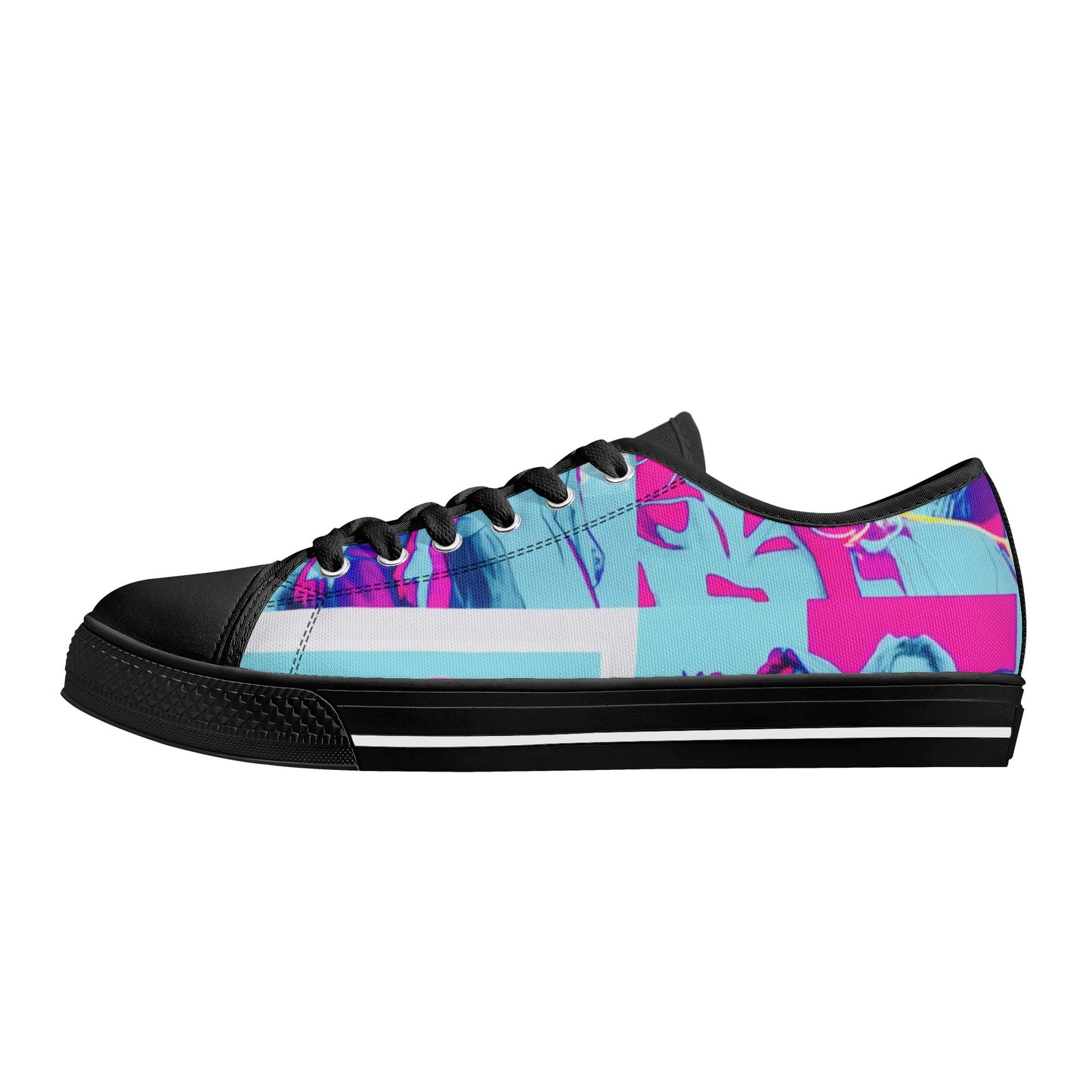 Vice City Swager Knightz Men's Low Top Canvas Shoes