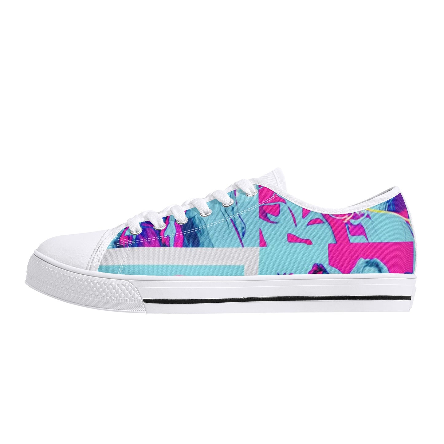 Vice City Swager Knightz Men's Low Top Canvas Shoes