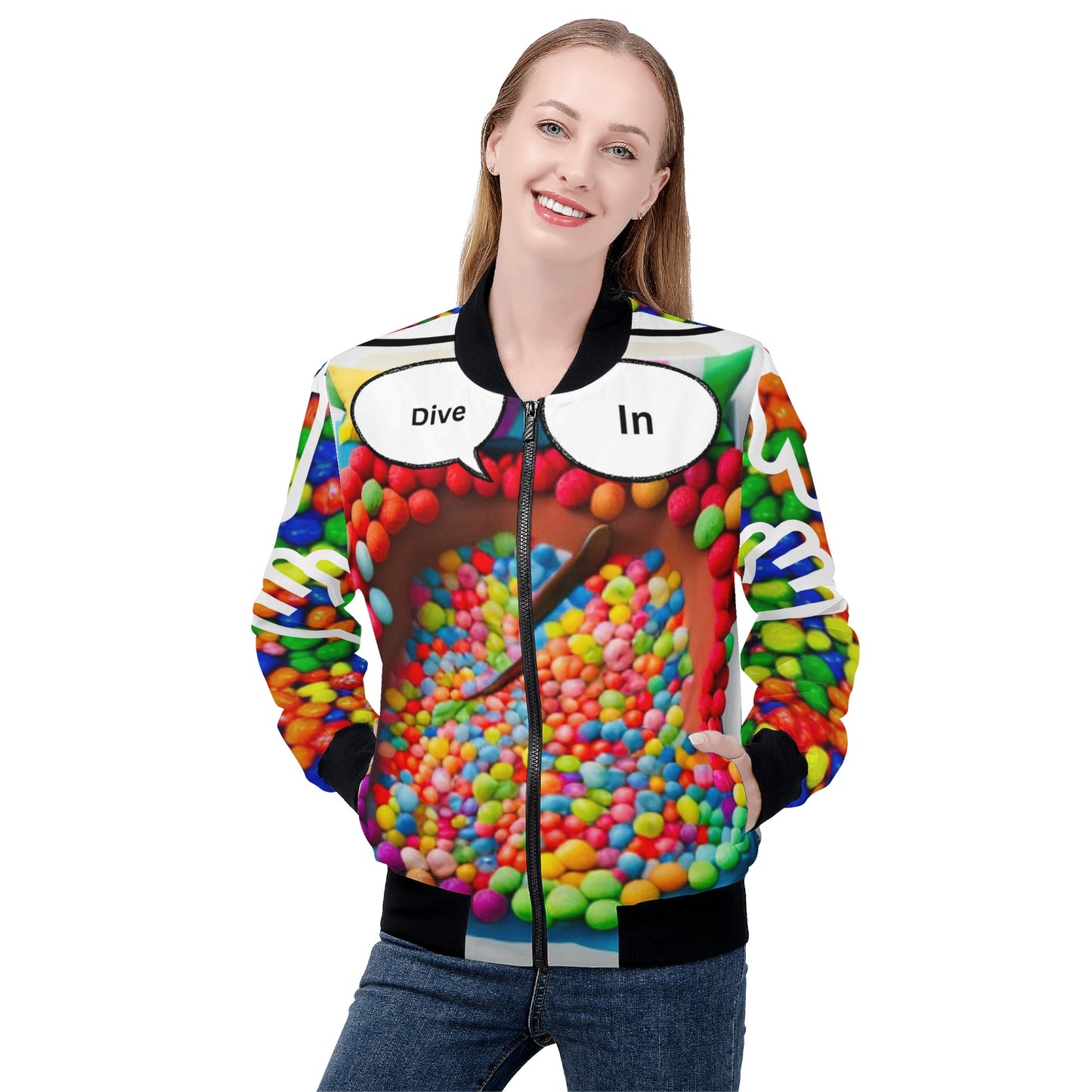 'Coexist' Women's Bomber Jacket