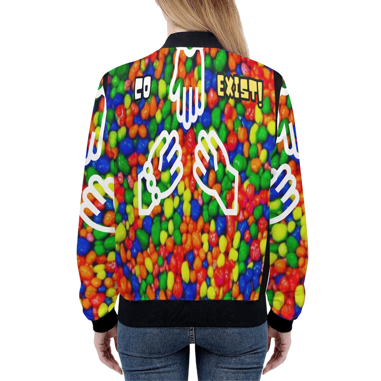 'Coexist' Women's Bomber Jacket