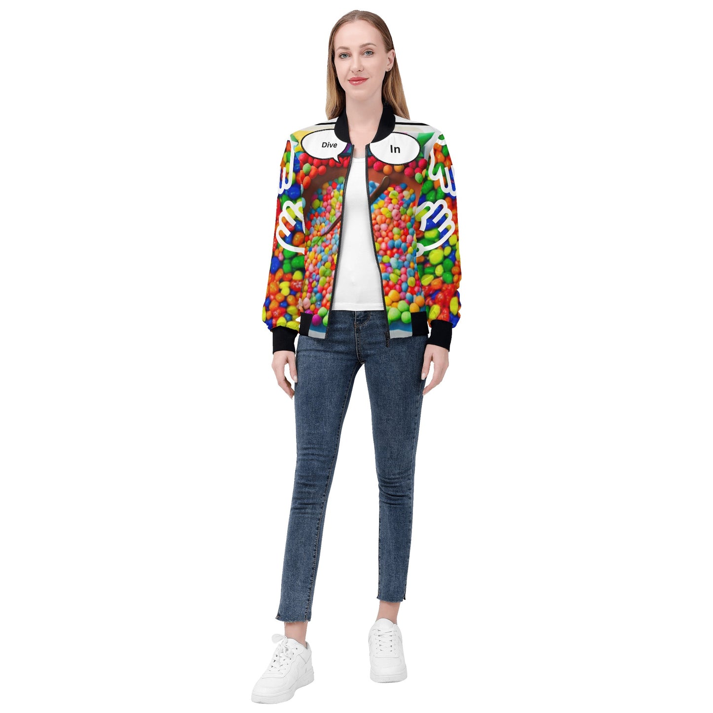 'Coexist' Women's Bomber Jacket