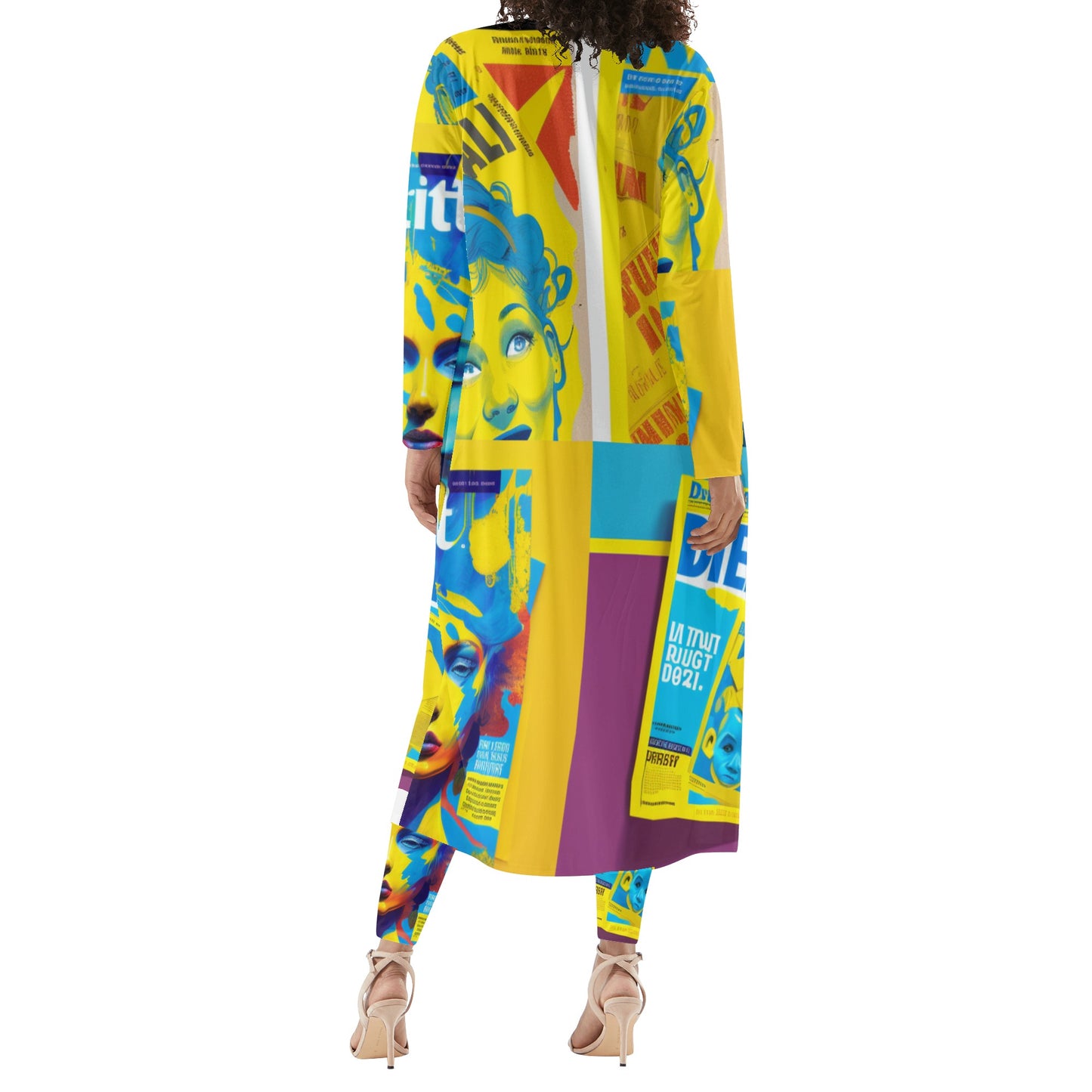 'Lucy Show' Women's Long Sleeve Cardigan and Leggings 2pcs