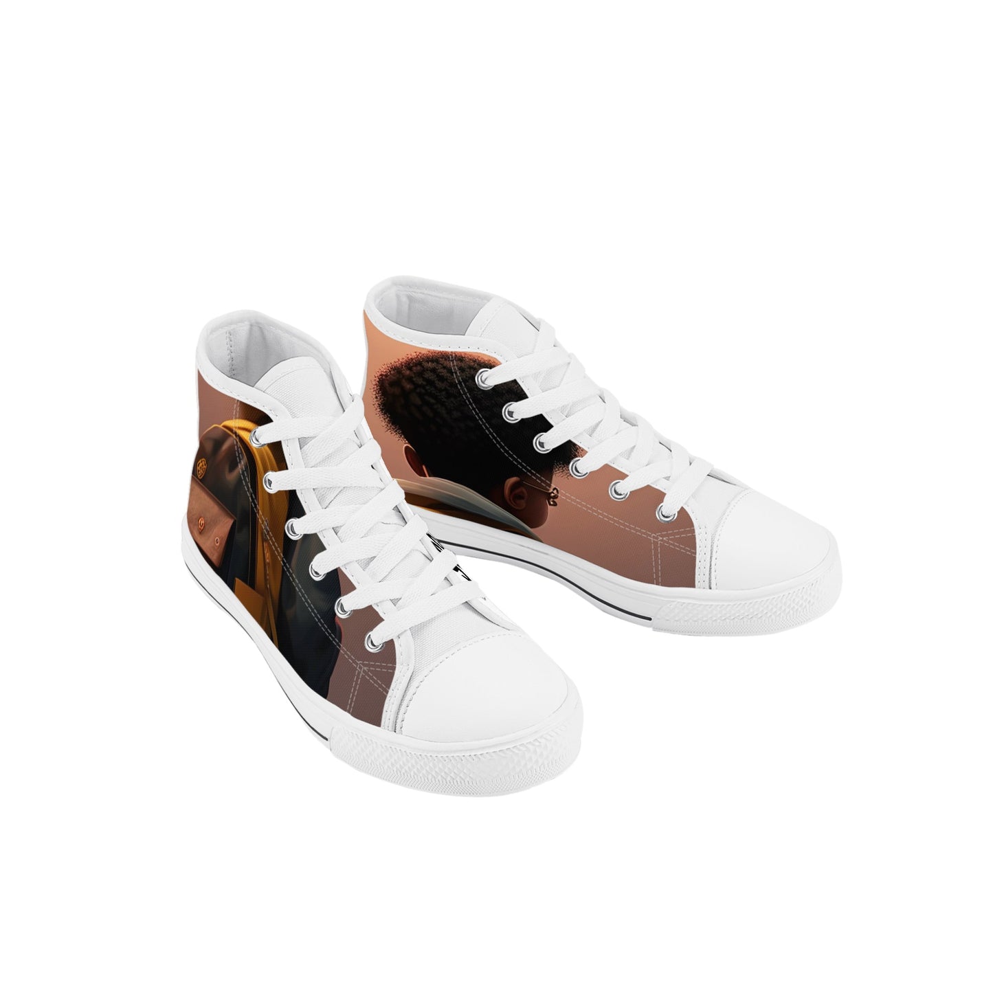 Scool Shoes Kid's High Top Canvas Shoes