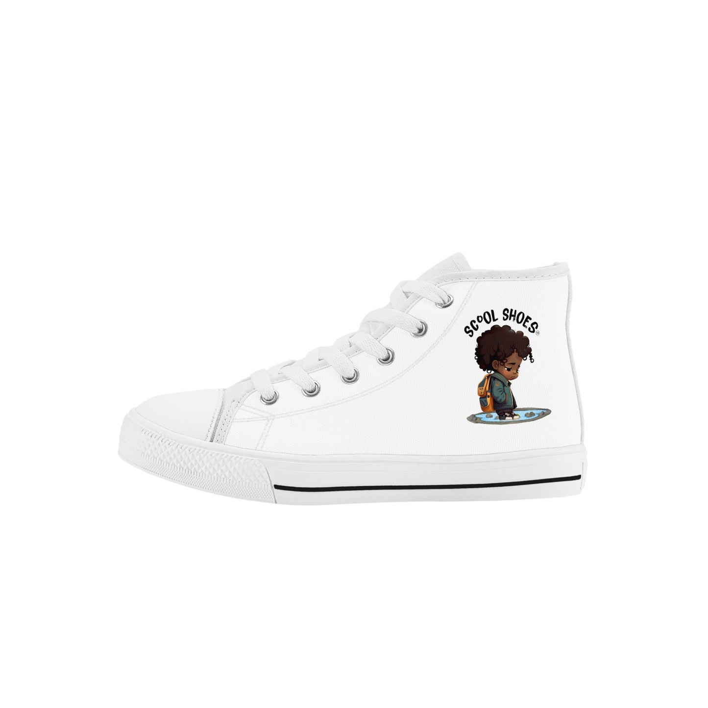 Scool Shoes Kid's High Top Canvas Shoes