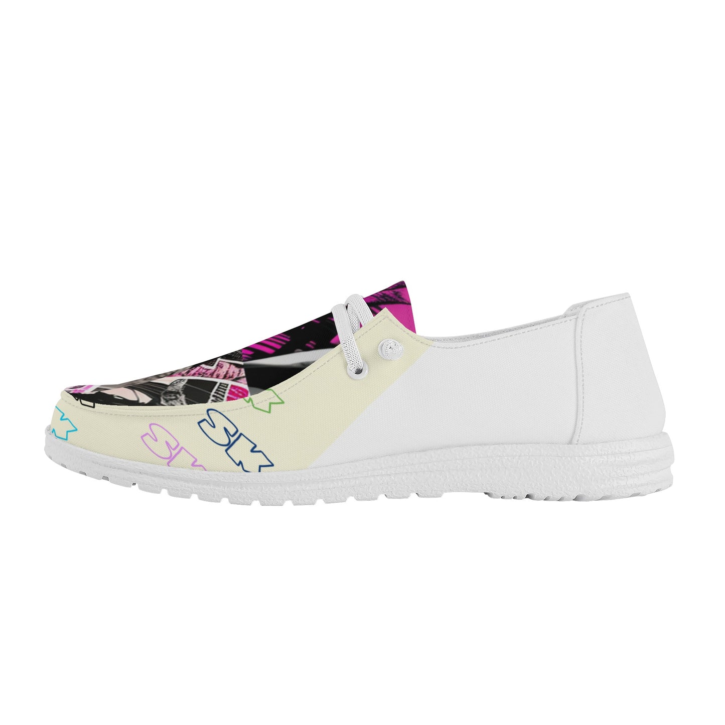 'SK' Women's Canvas Loafers