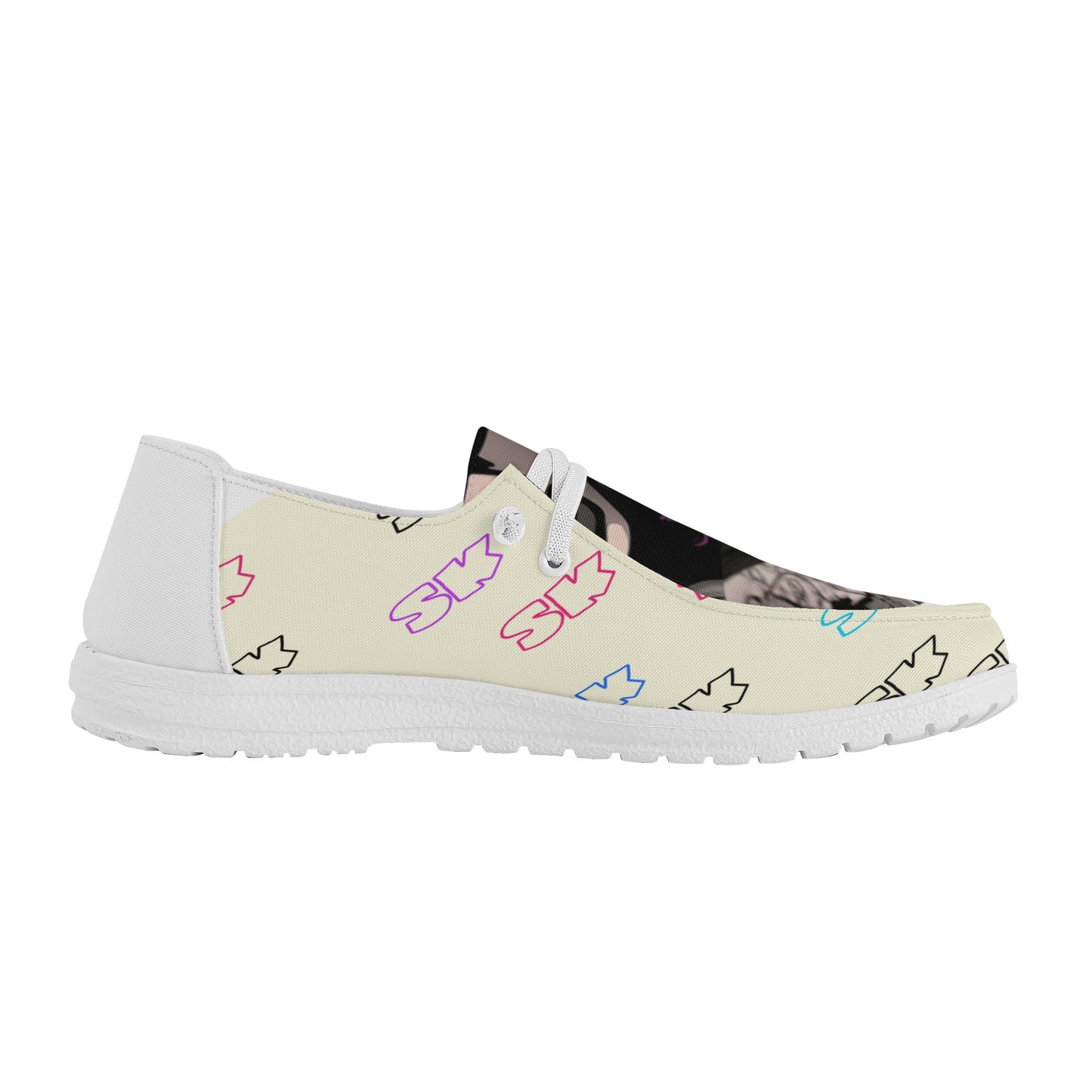 'SK' Women's Canvas Loafers