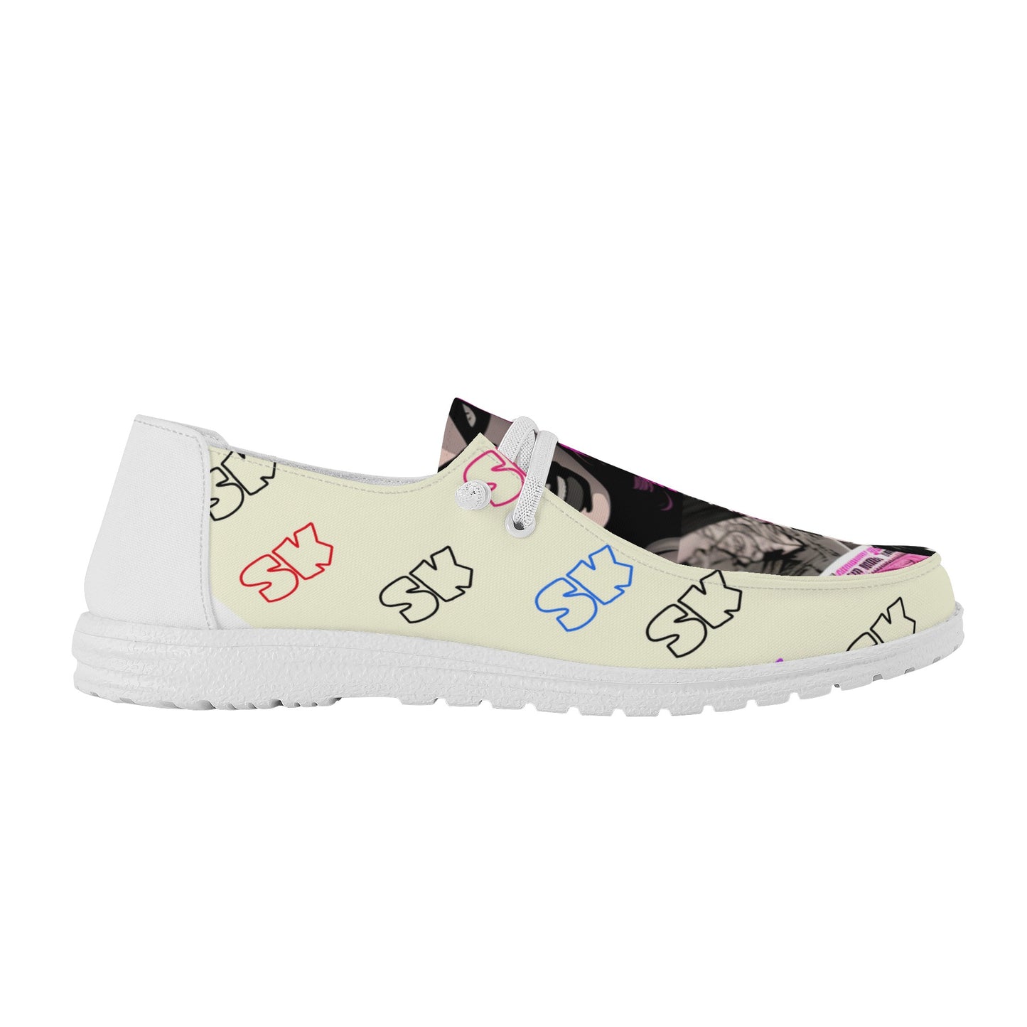 'SK' Women's Canvas Loafers