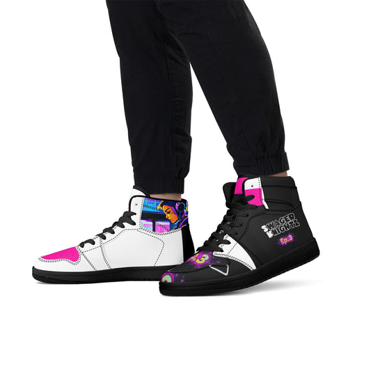 Swager Knightz-Ep.3’s High Top Leather Sneakers