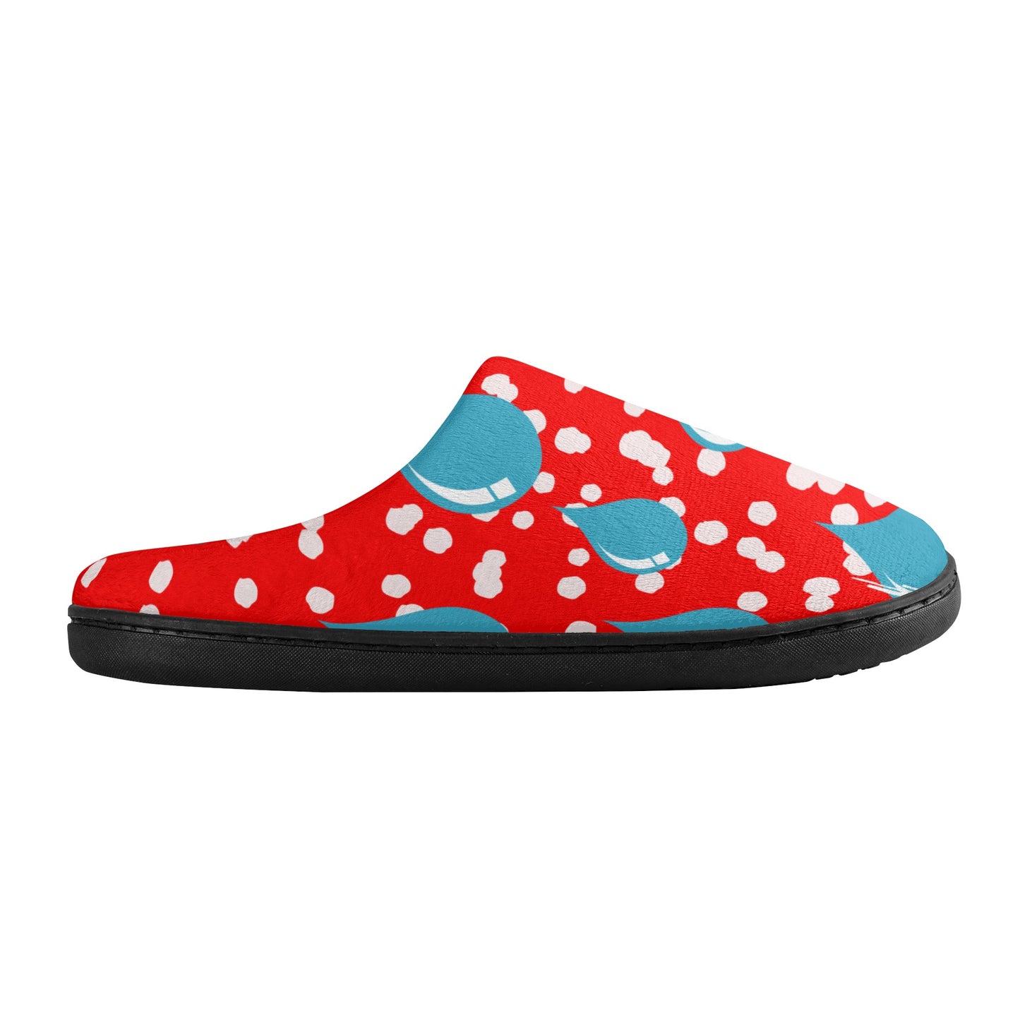 Blue Drops Unisex Rubber Autumn Blue Drop Slipper Room Shoes