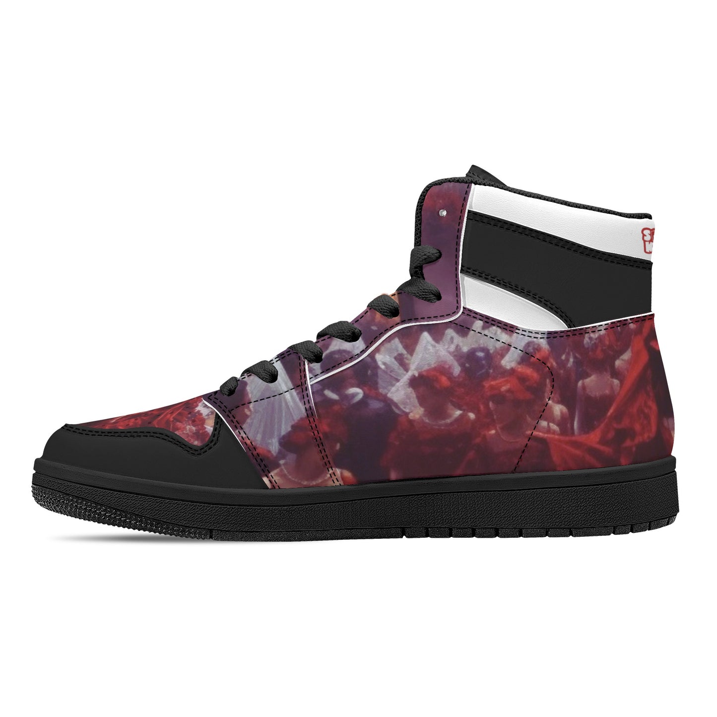 Sk Rich Rose-Moorish Spain High Top Leather Sneakers