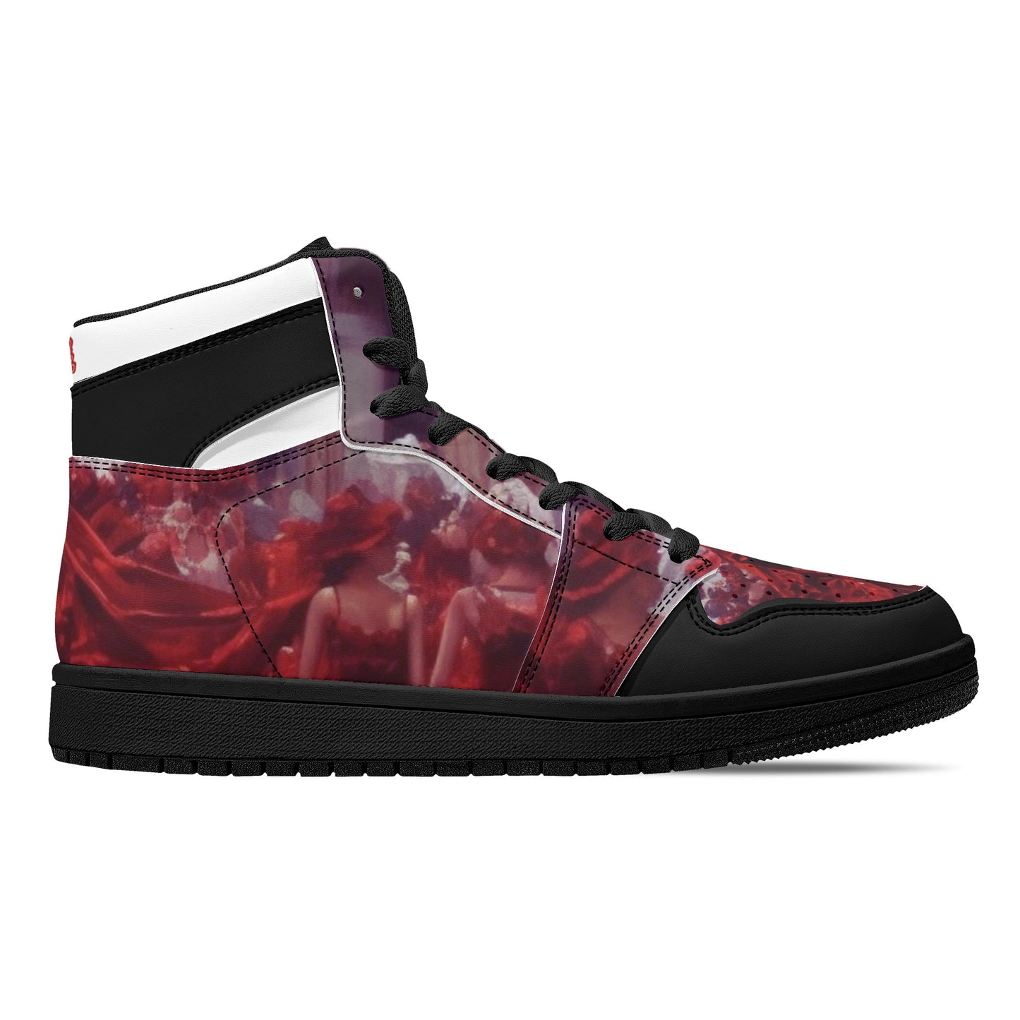 Sk Rich Rose-Moorish Spain High Top Leather Sneakers