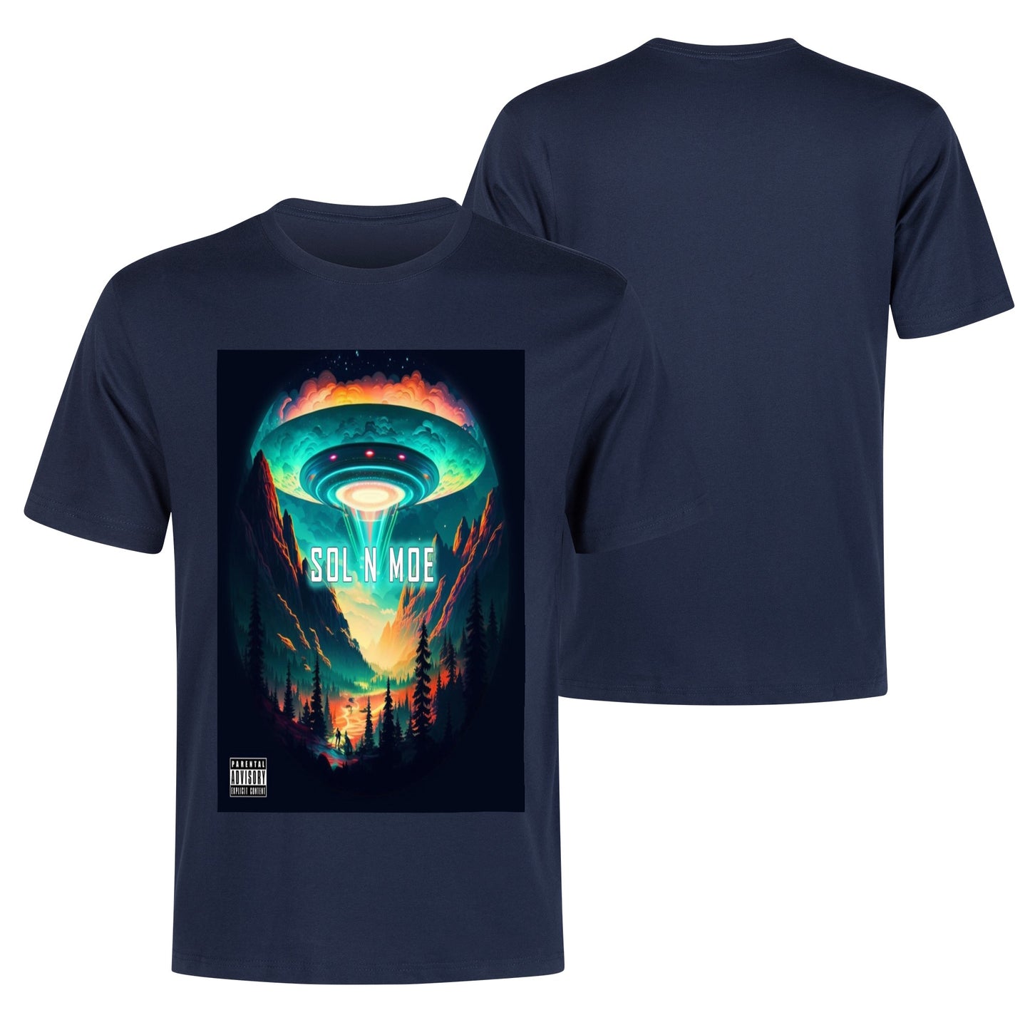 Sol n Moe-Cotton Front Back Printing T Shirt