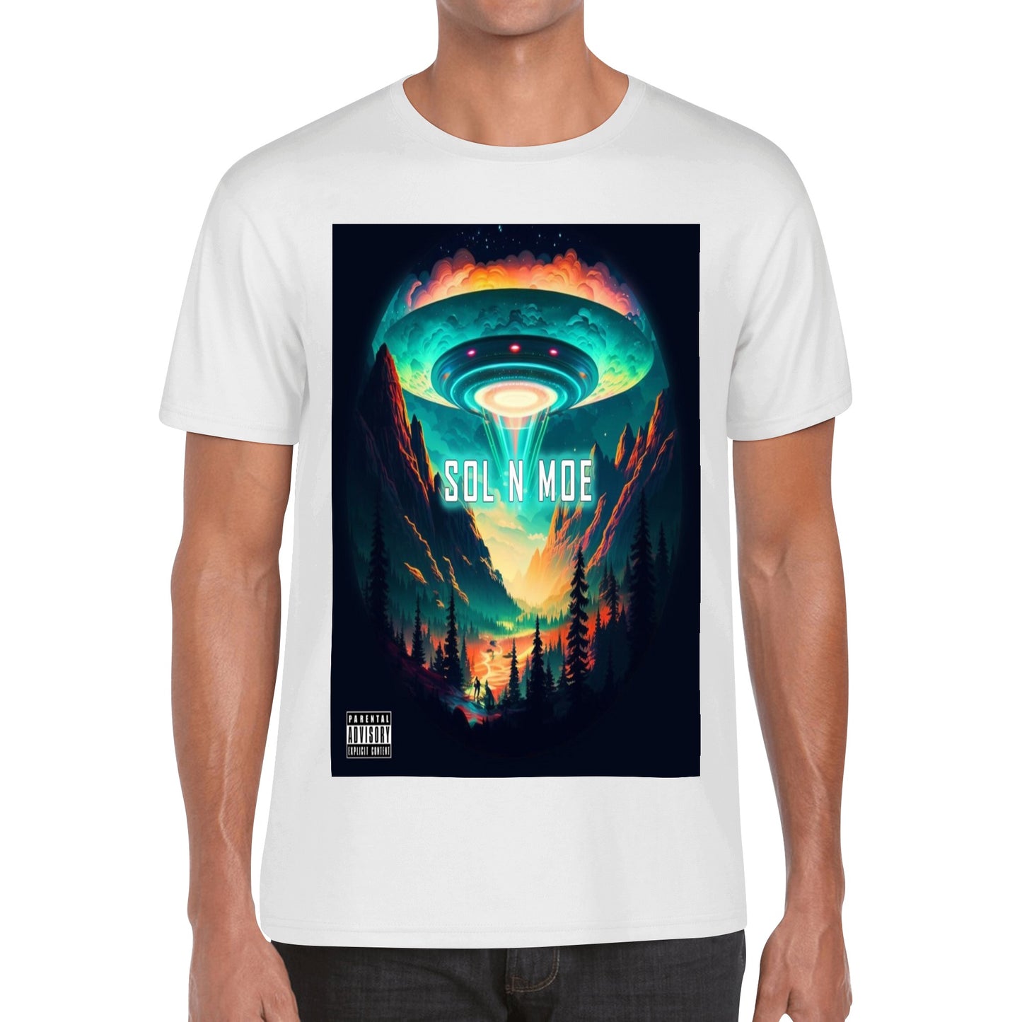 Sol n Moe-Cotton Front Back Printing T Shirt