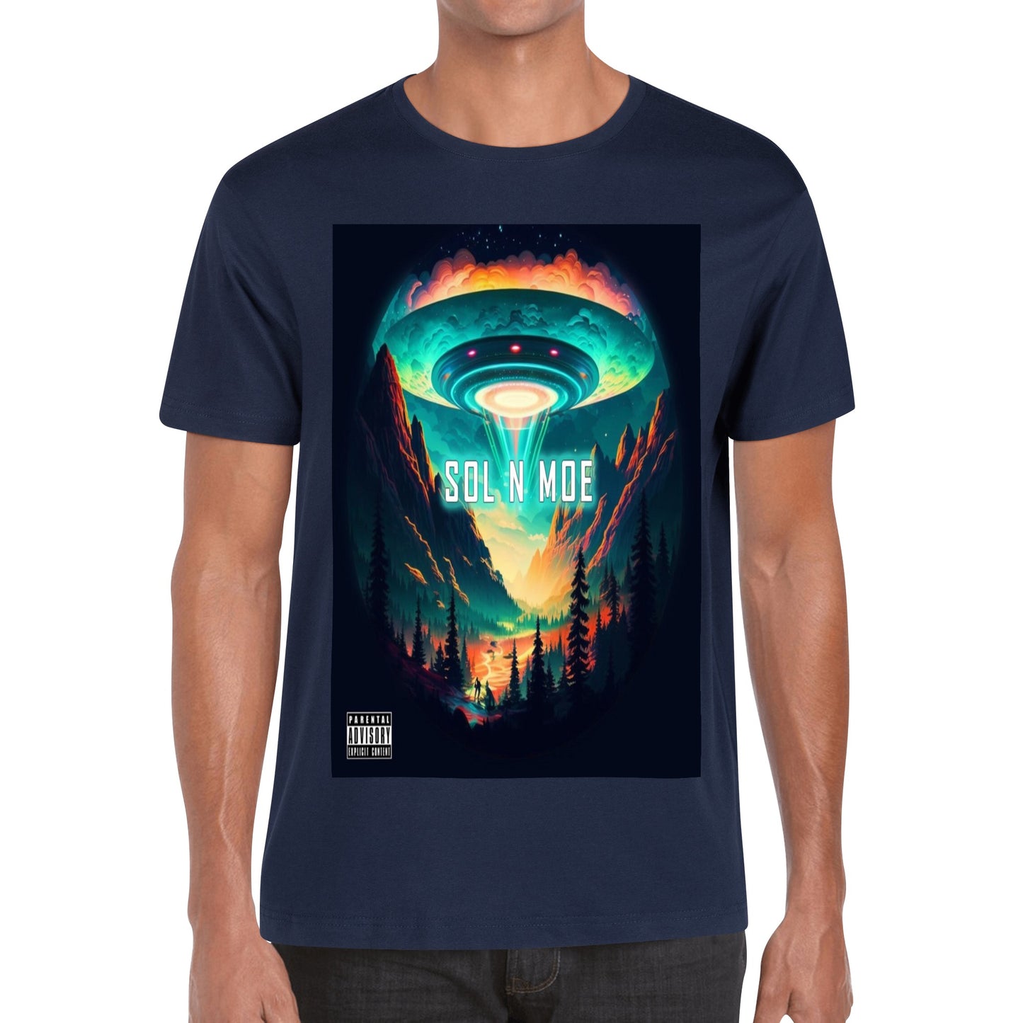 Sol n Moe-Cotton Front Back Printing T Shirt