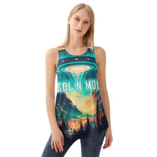 Sol N Moe-Womens All Over Print Vest