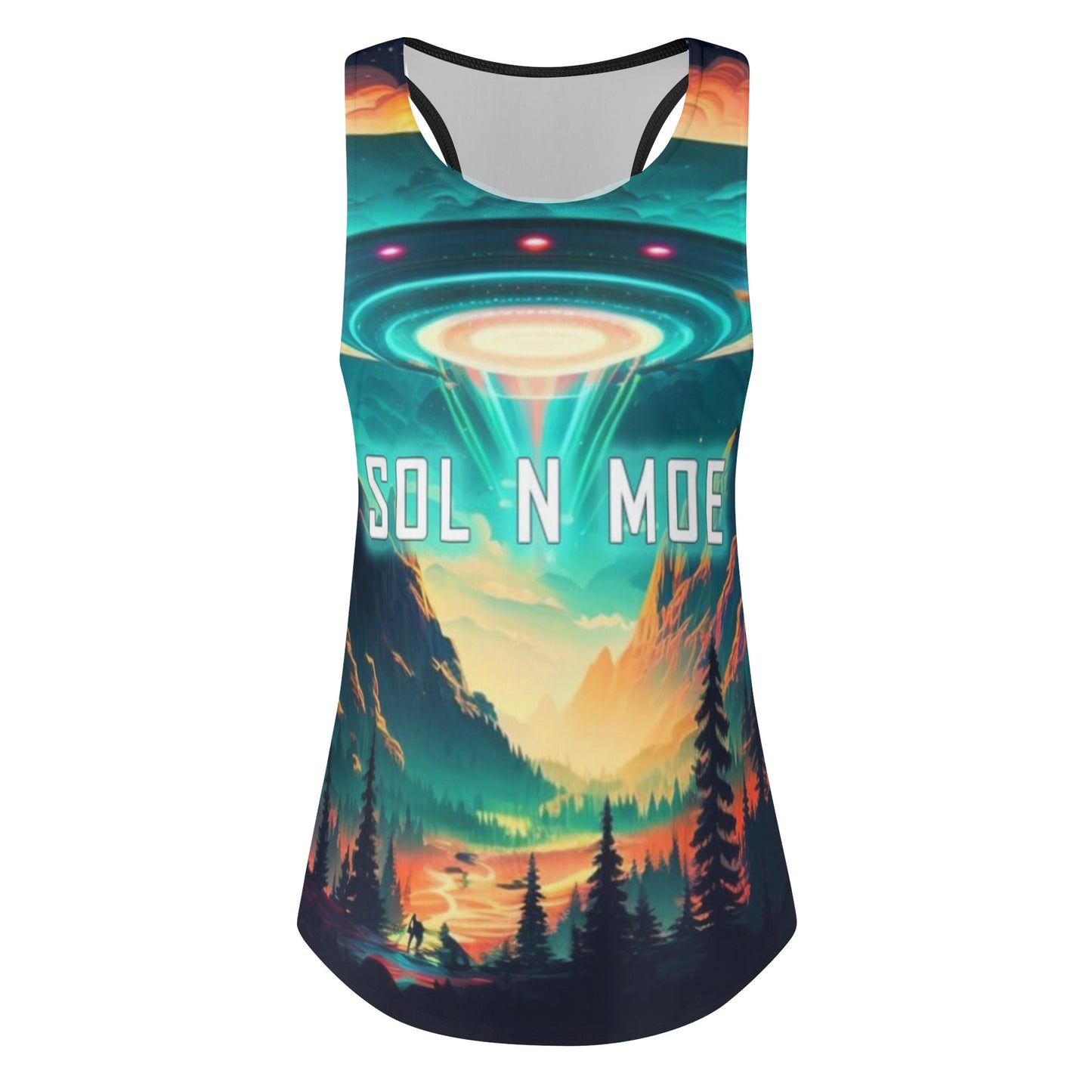 Sol N Moe-Womens All Over Print Vest