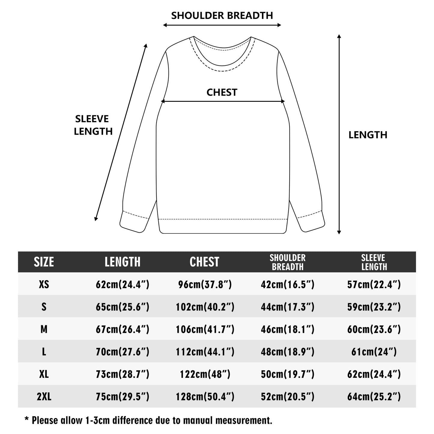 Sol n Moe-Front & Back Printing Adult Cotton Sweatershirt