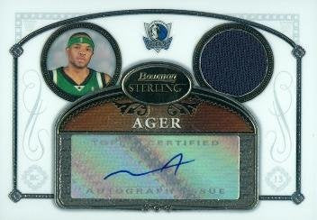 Maurice Ager autographed Basketball Card (Dallas Mavericks) 2007 Bowman Sterling #93 - Autographed Basketball Cards