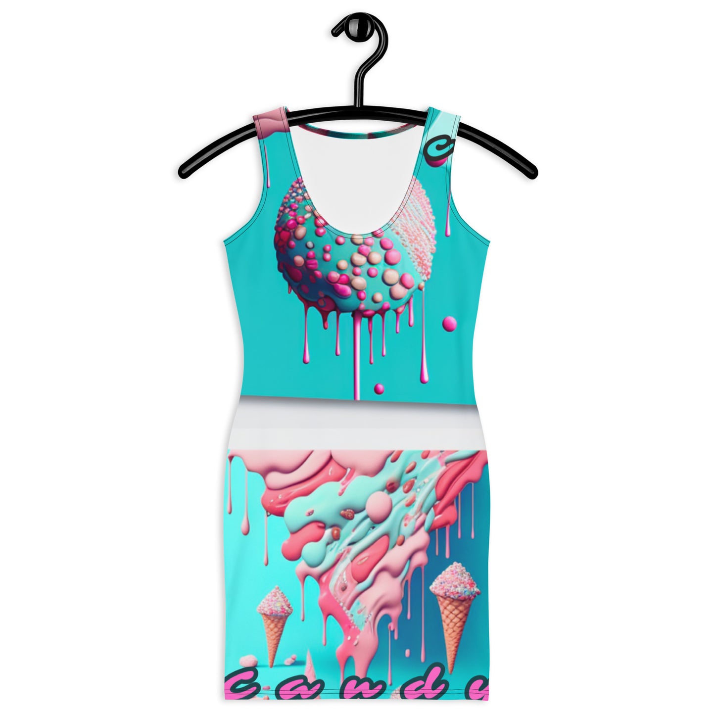 'Ice Cream Candy Rain' Cut & Sew Dress