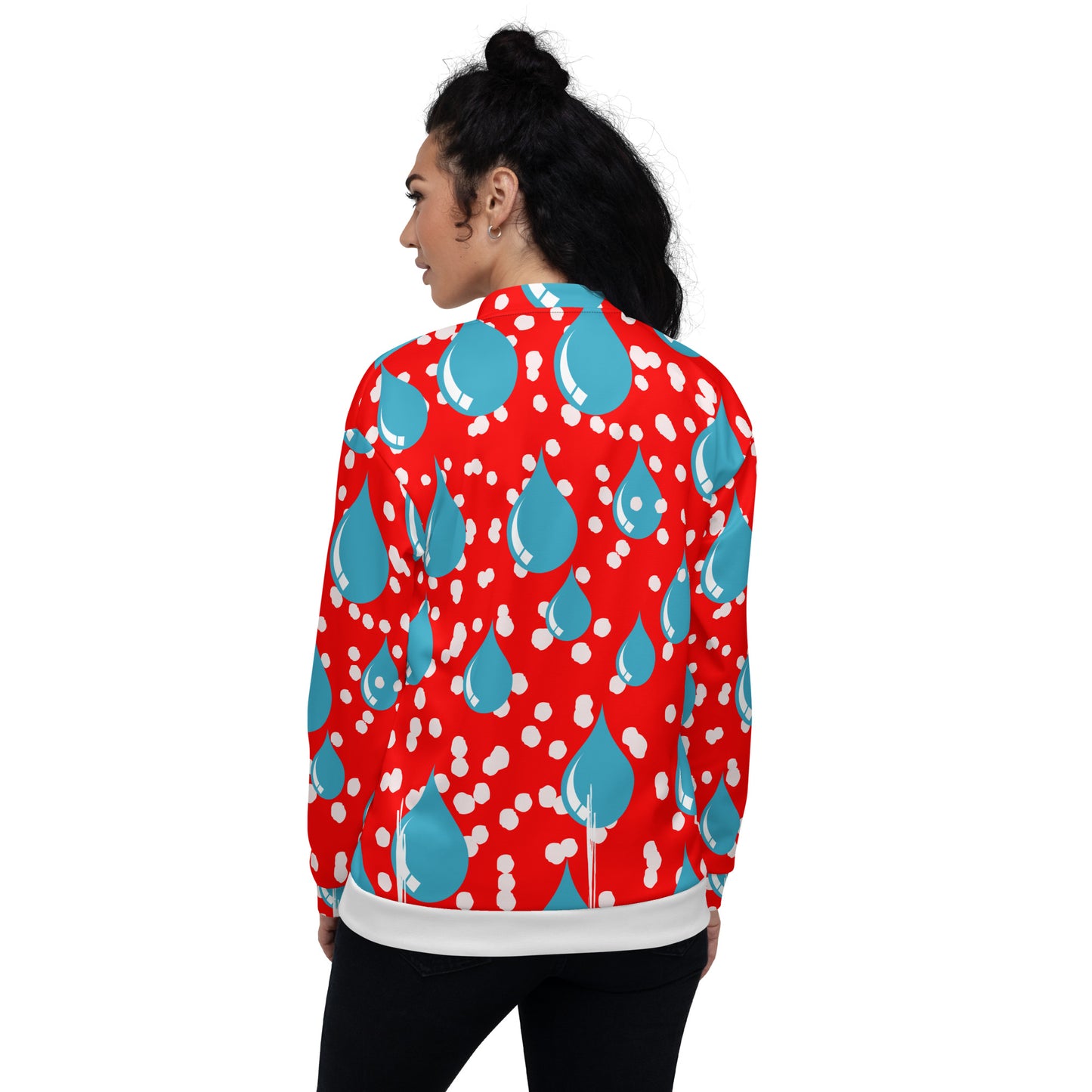 Blue Drops Unisex Bomber Jacket