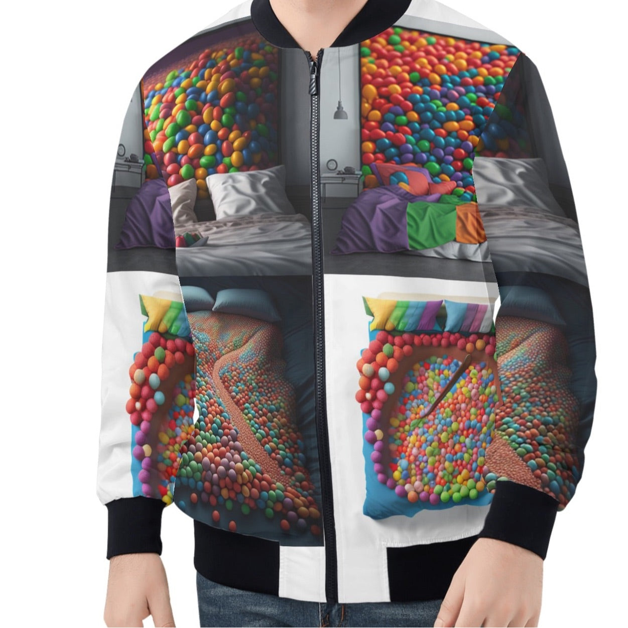 'Skittles in my bed' Men's Bomber Jacket