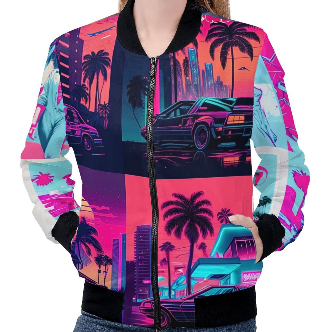 ‘Vice City’ Women's Bomber Jacket