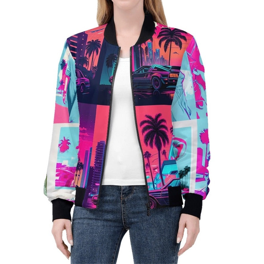 ‘Vice City’ Women's Bomber Jacket